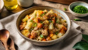 A vibrant, healthy Egg Roll in a Bowl Recipe Printable | Easy One-skillet Dinner | Healthy Asian-inspired Digital Recipe PDF - Etsy presented as a featured main dish served in a rustic bowl for a quick and nutritious weeknight meal.