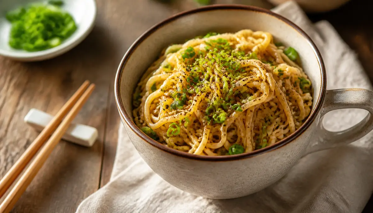 A delicious plate of stir-fried noodles prepared with a savory glaze for this Noodle cantonese soy recepie #mandarin #chinese #food #noodles #foodie served as a steaming main dish.